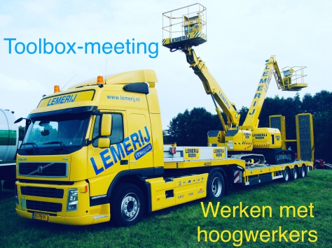 Toolbox-meeting werken met hoogwerkers 