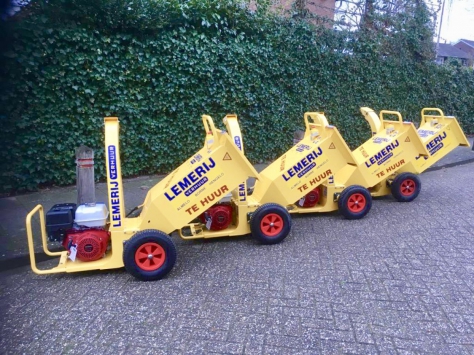 Foto: Nieuwe versnipperaars bij Lemerij Verhuur