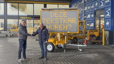 Mobiele Tekstwagen te huur